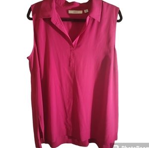 Sejour Pink Berry  Sleeveless Top 16w